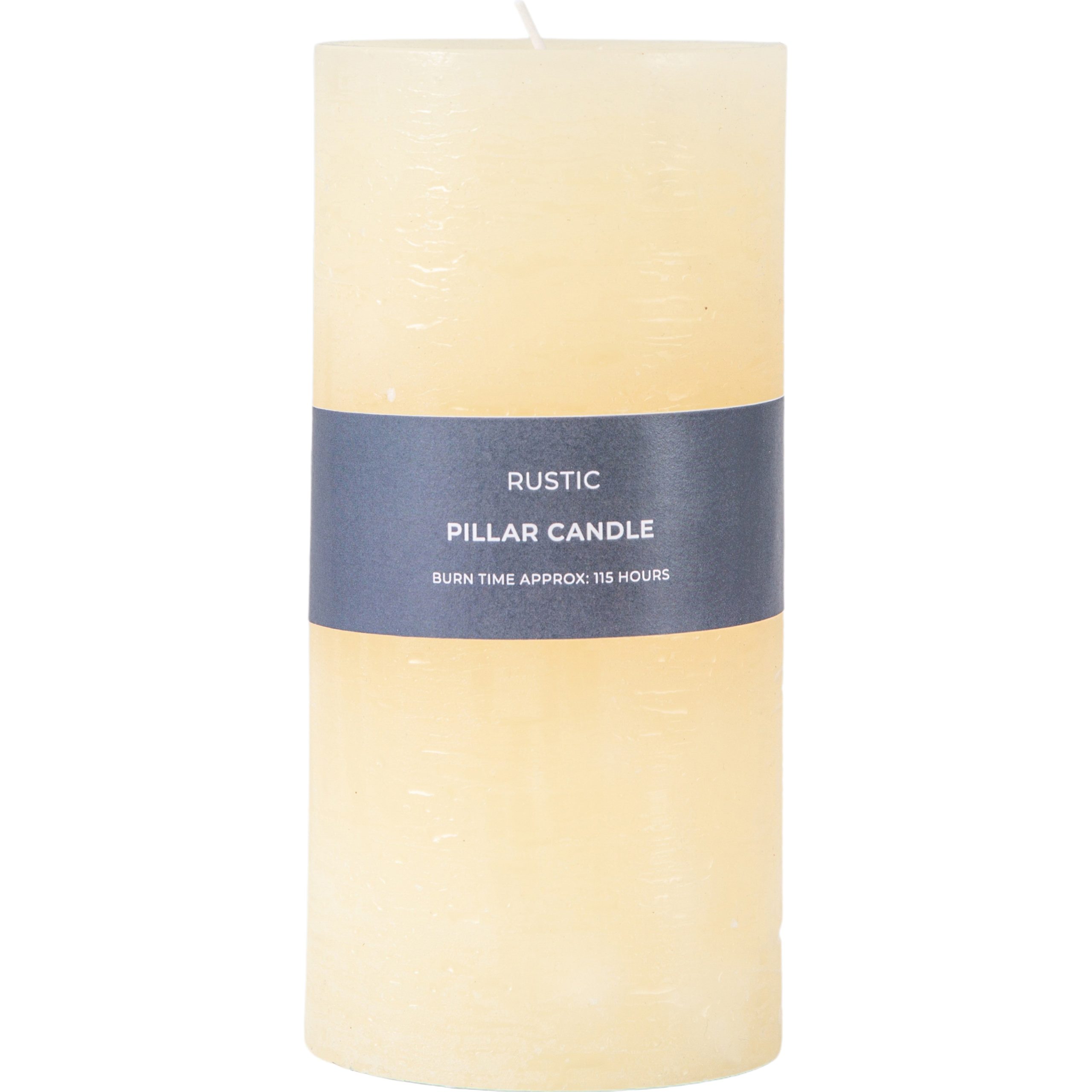 Gallery Direct Pillar Candle Rustic Ivory | Shackletons
