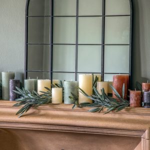 Gallery Direct Pillar Candle Rustic Slate | Shackletons