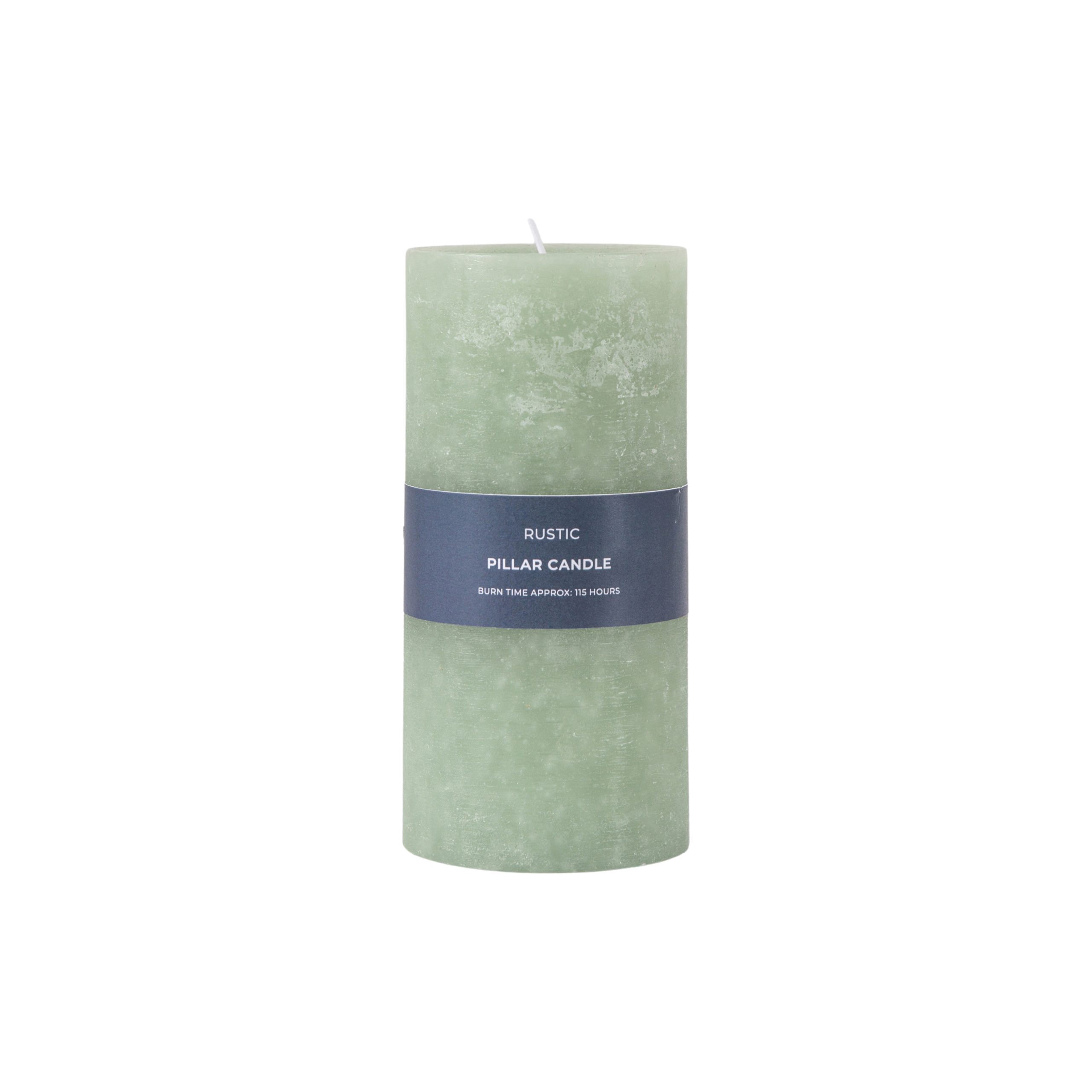 Gallery Direct Pillar Candle Rustic Sage