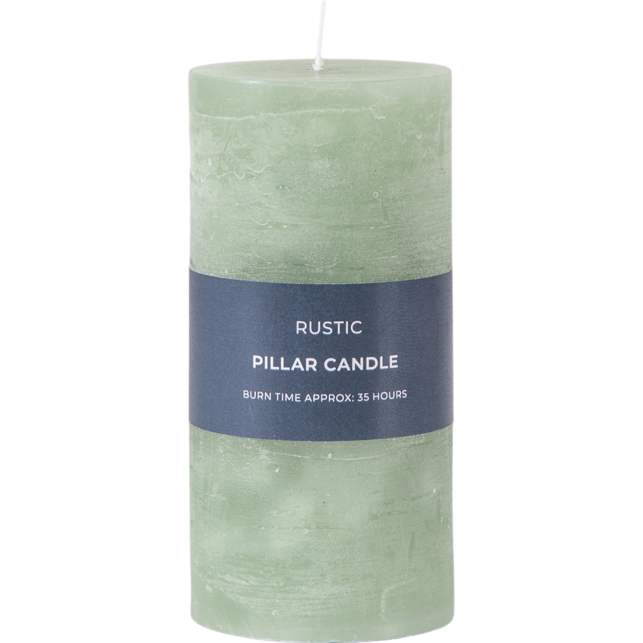 Gallery Direct Pillar Candle Rustic Sage (Pack of 2)