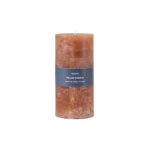 Gallery Direct Pillar Candle Rustic Amber | Shackletons