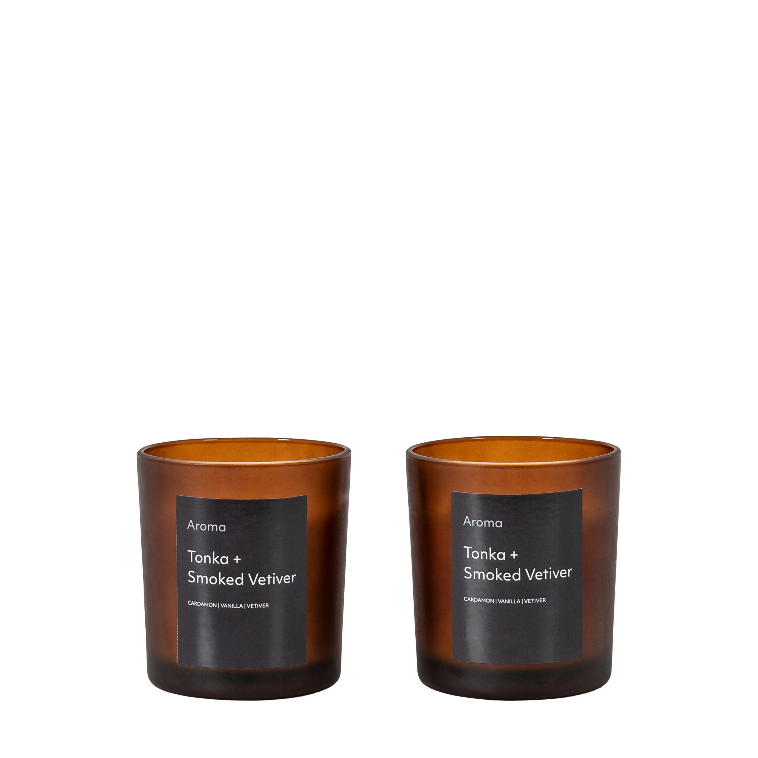 Gallery Direct Aroma Votive Tonka & Smoked Vetiver Pack of 2