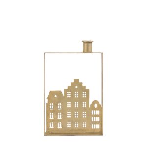Gallery Direct Casa Candleholder Small Gold | Shackletons
