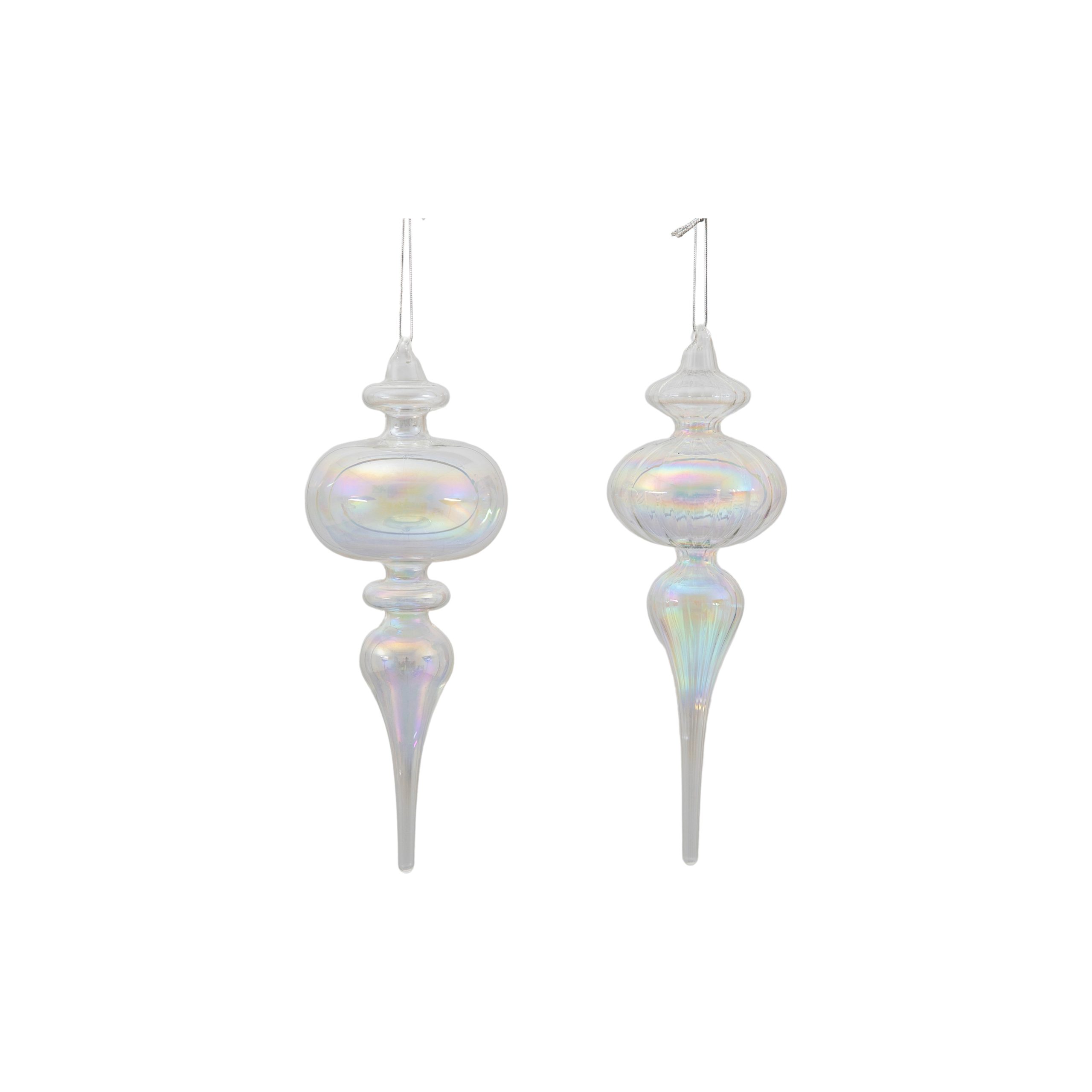 Gallery Direct Juri Bauble Drop Clear Lustre (Set of 2)