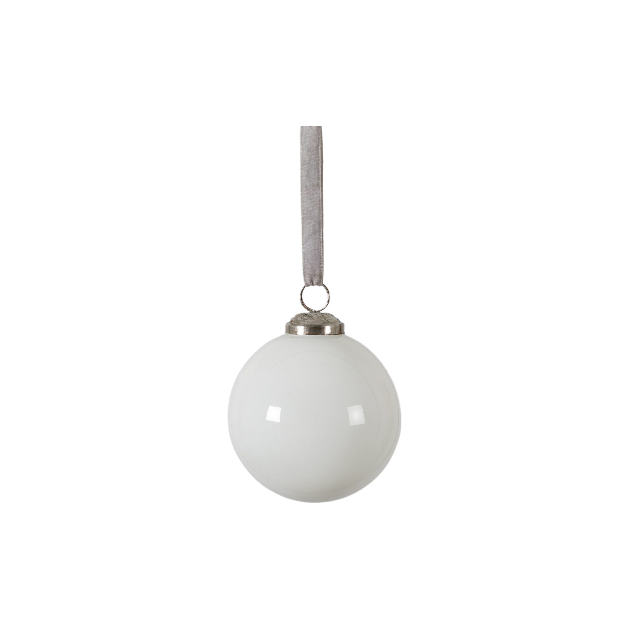 Gallery Direct Lunar Assorted Bauble White (Set of 6)