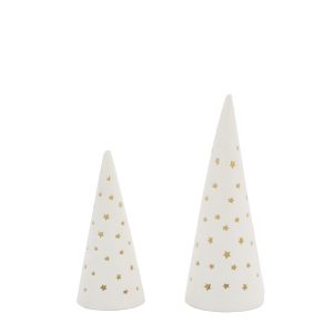 Gallery Direct Twinkle Tree with LED White Set of 2 | Shackletons