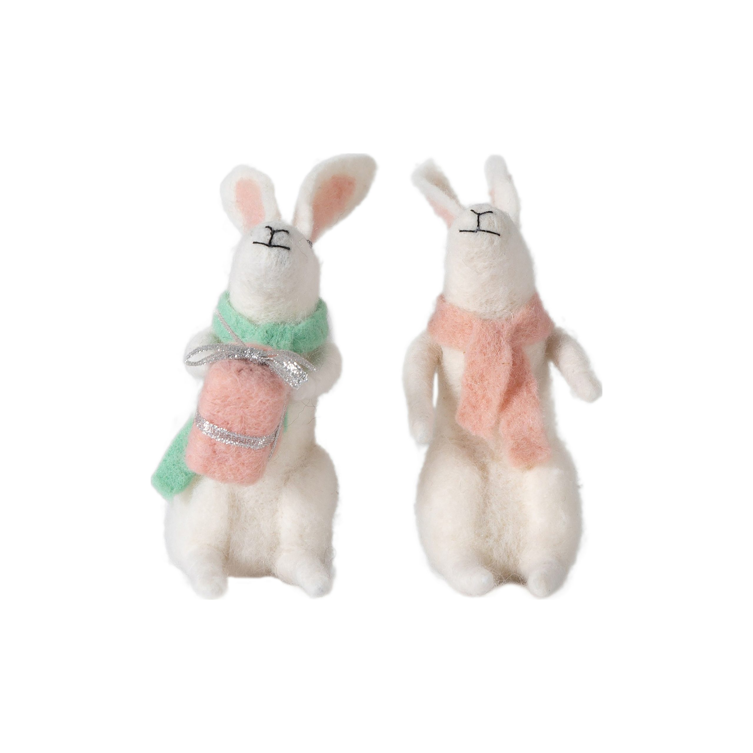 Gallery Direct Gifting Hares White (Set of 2)