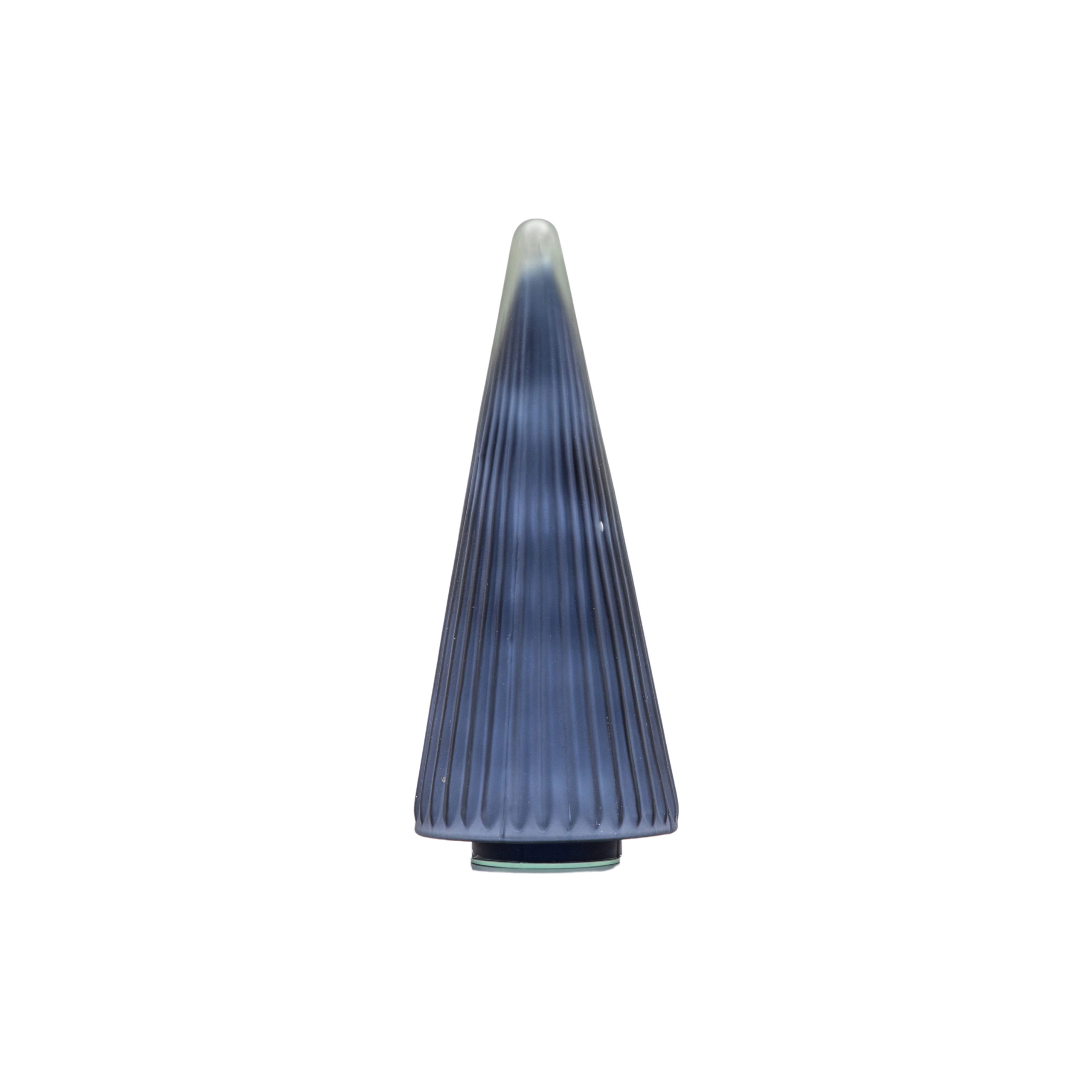 Gallery Direct Ribbed Tree Black Frost Glass