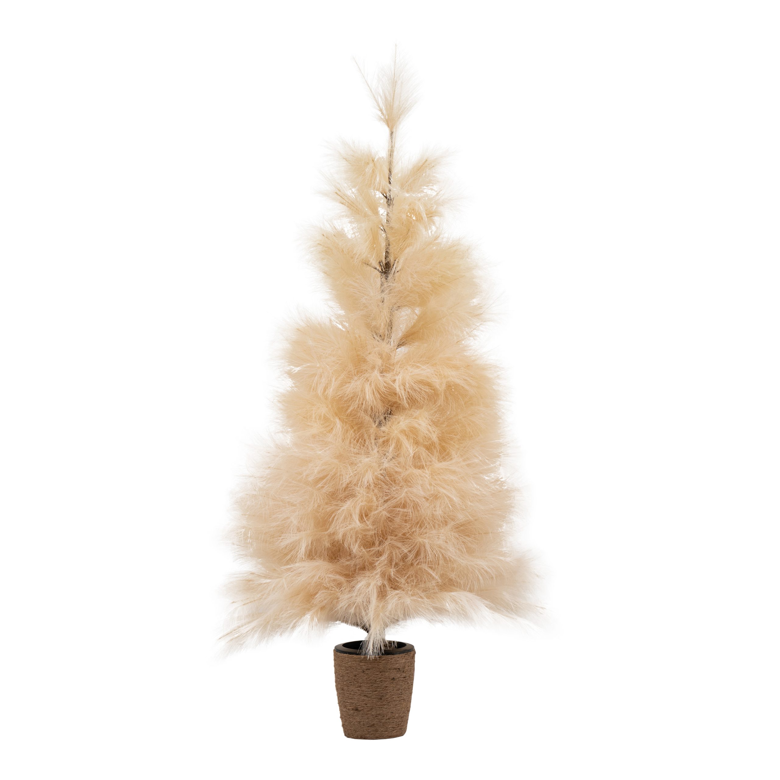 Gallery Direct Pampas Tree with LED Lights Cream