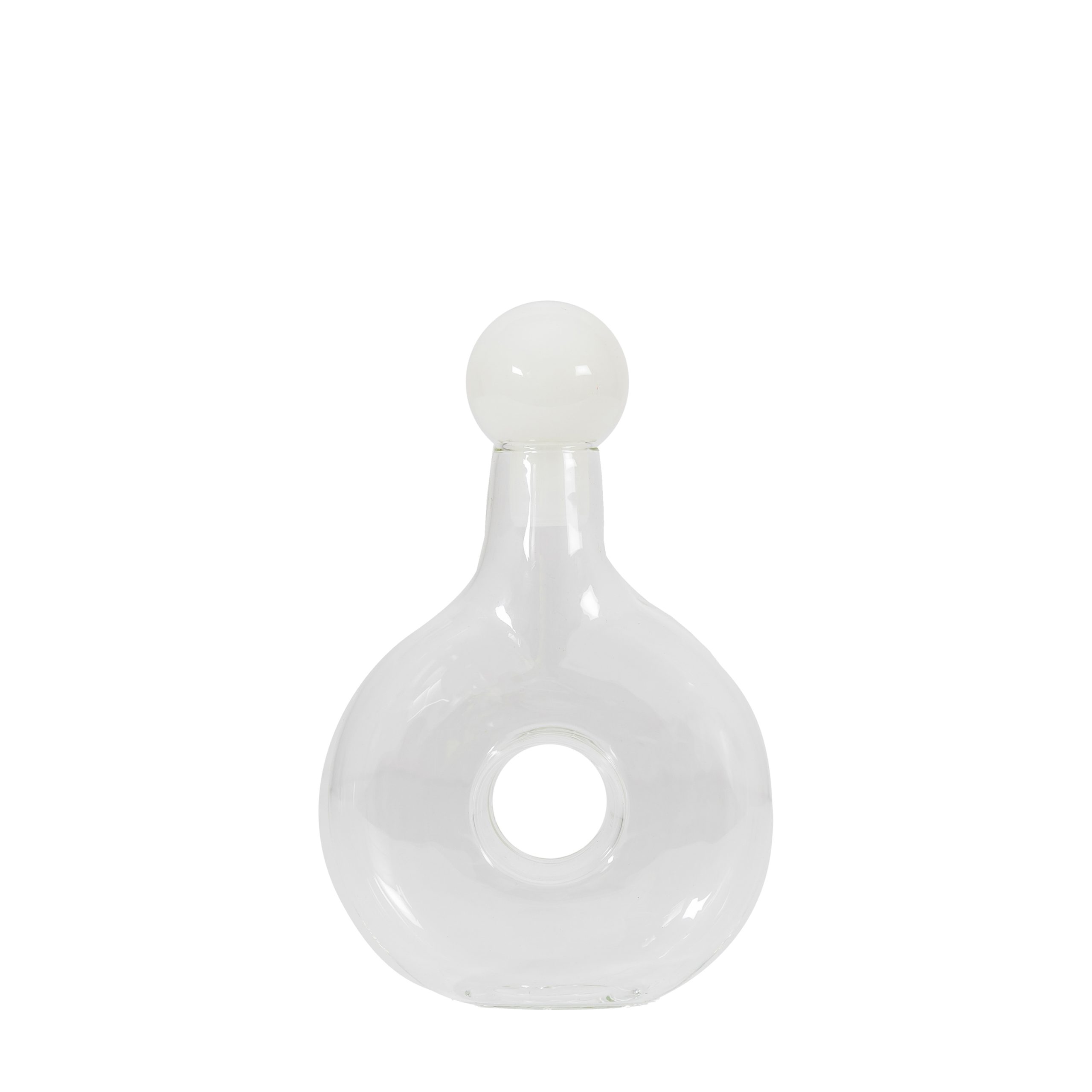 Gallery Direct Ringo Bottle with Stopper White