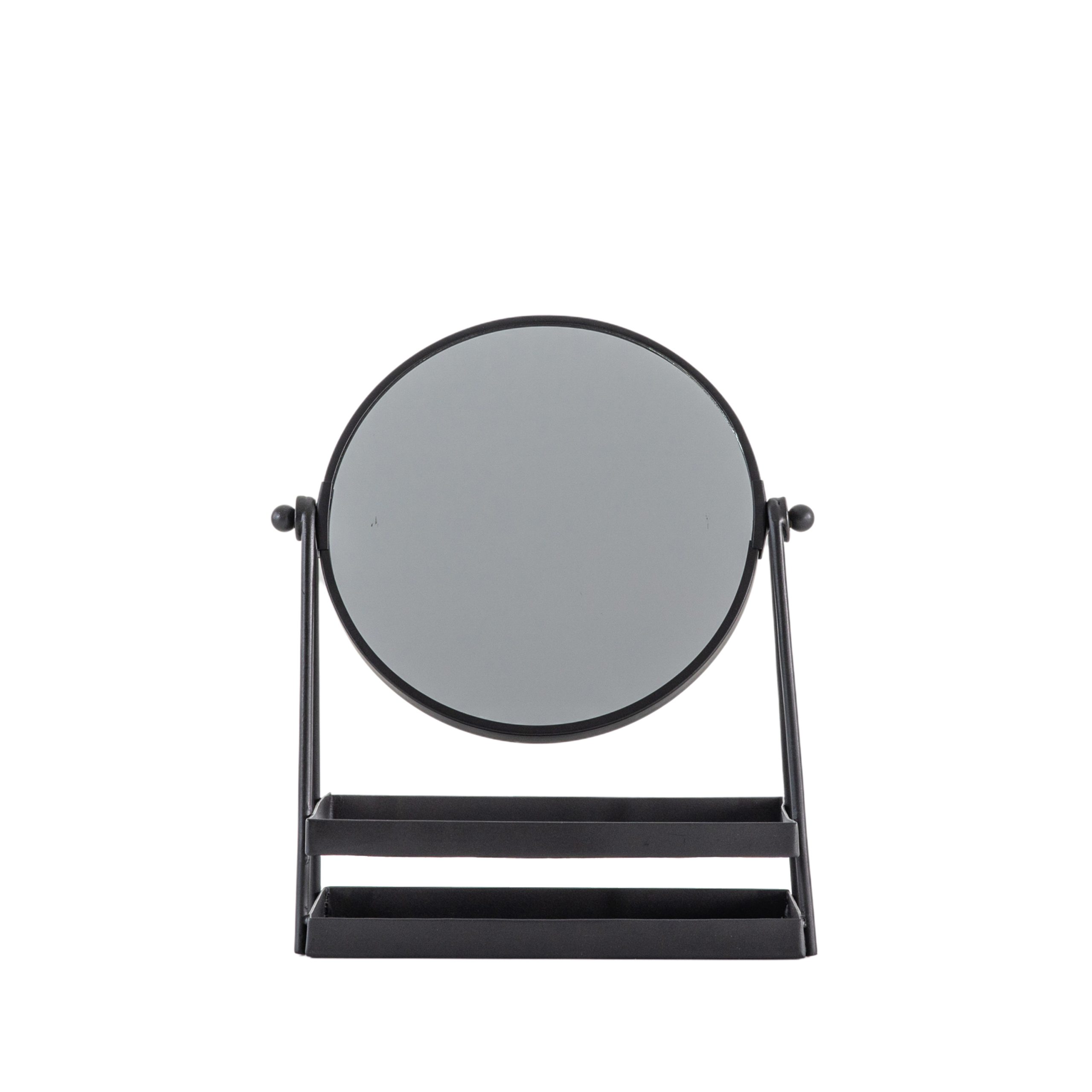 Gallery Direct Carly Vanity Mirror w/Tray Black