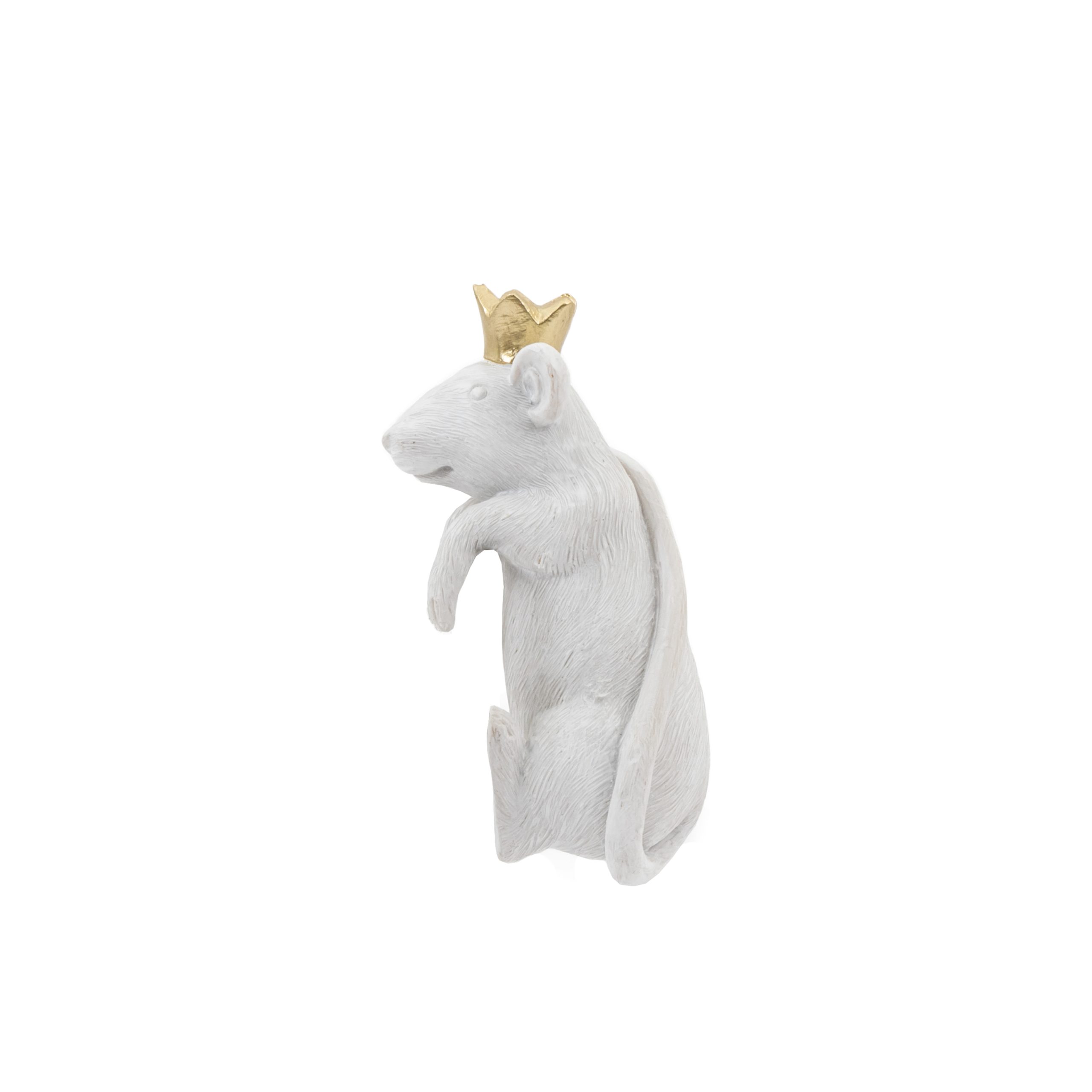Gallery Direct Mouse King Pot Hanger White/Gold (Pack of 2)