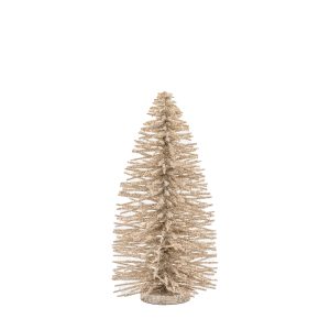 Gallery Direct Glittered Brush Tree Small Champagne | Shackletons
