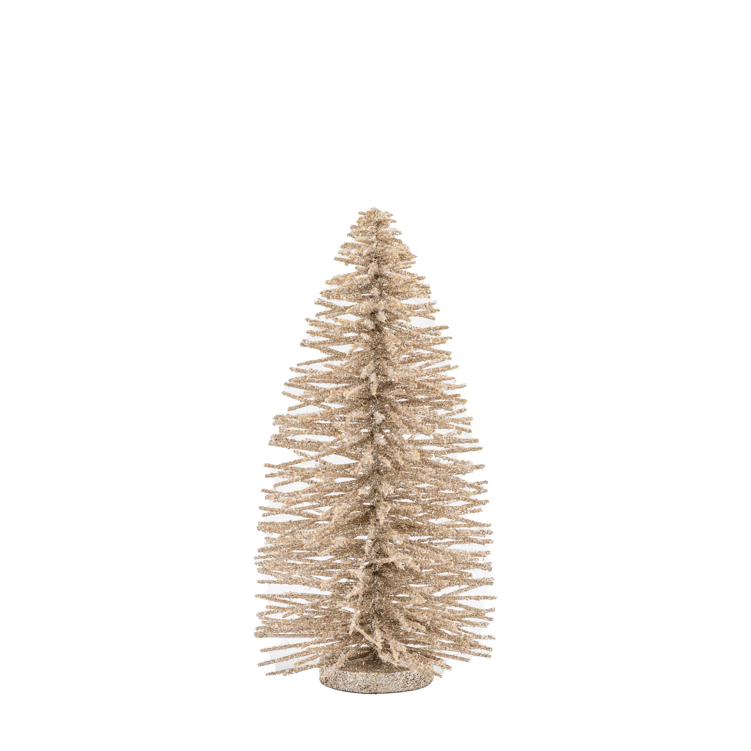 Gallery Direct Glittered Brush Tree Small Champagne