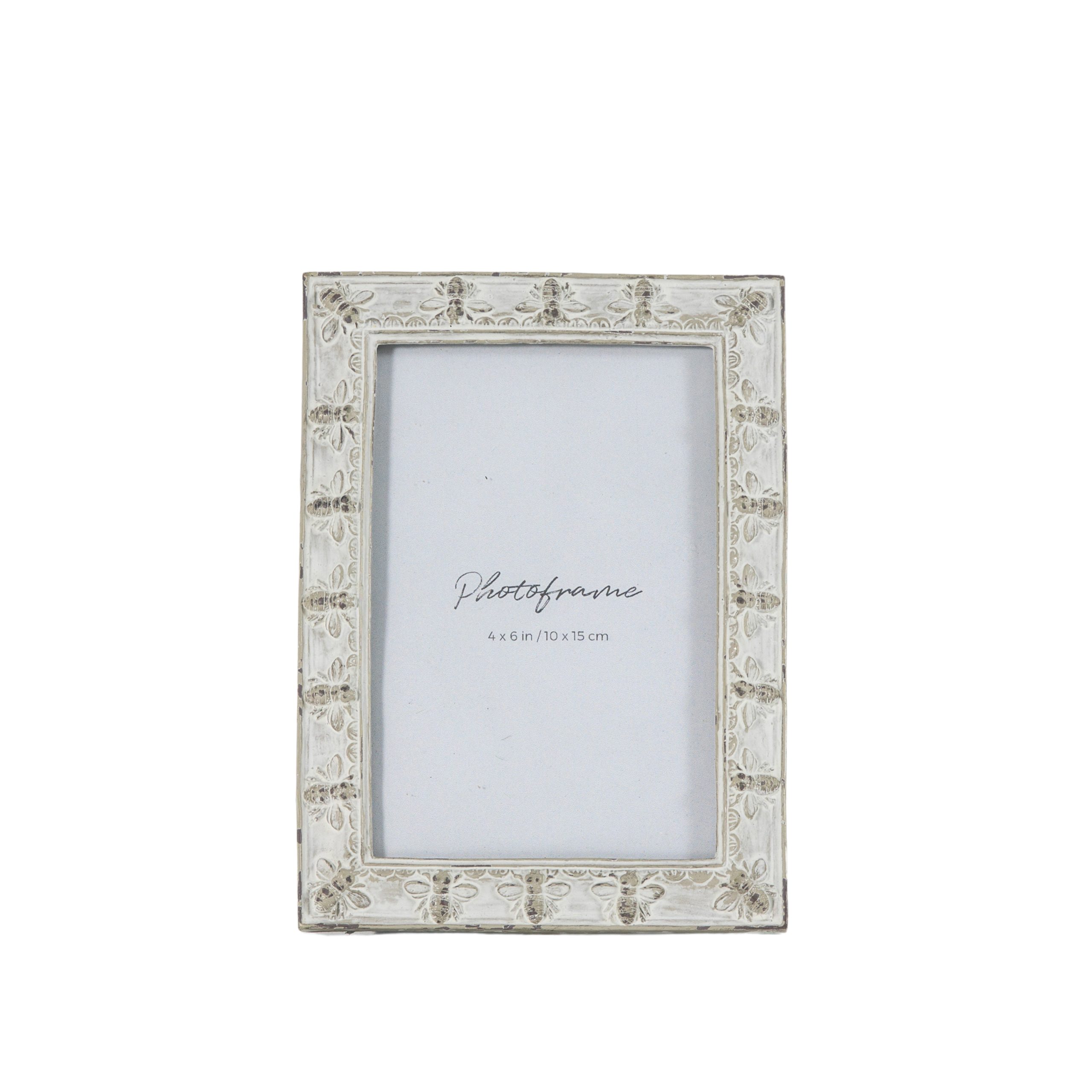 Gallery Direct Honey Bee Photo Frame 4 Antique Grey
