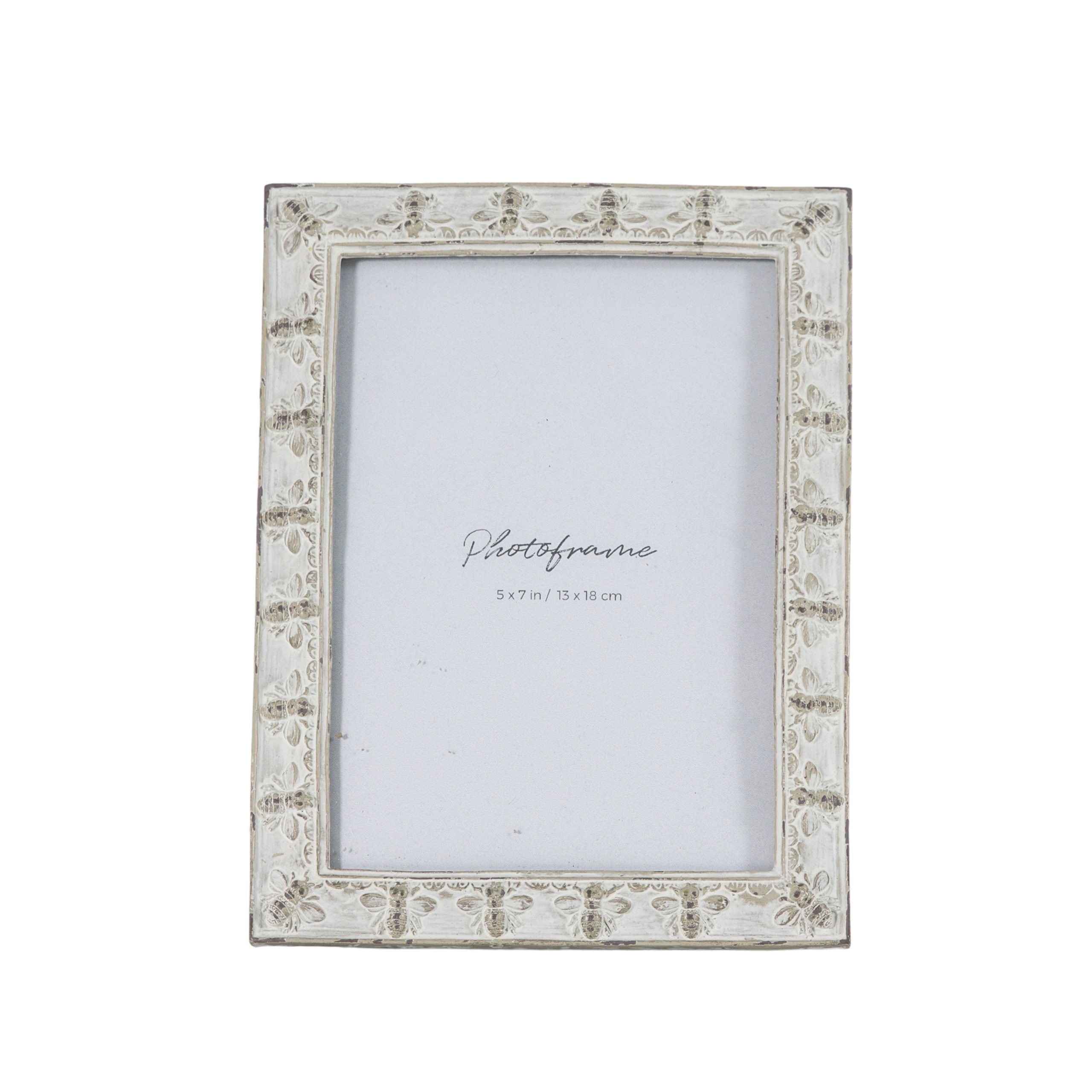 Gallery Direct Honey Bee Photo Frame 5 Antique Grey