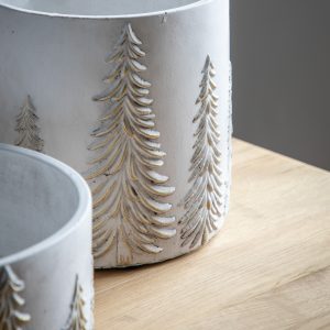 Gallery Direct Forest Planter White Gold | Shackletons