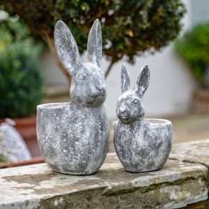 Gallery Direct Bunny Pot Small Distressed White | Shackletons