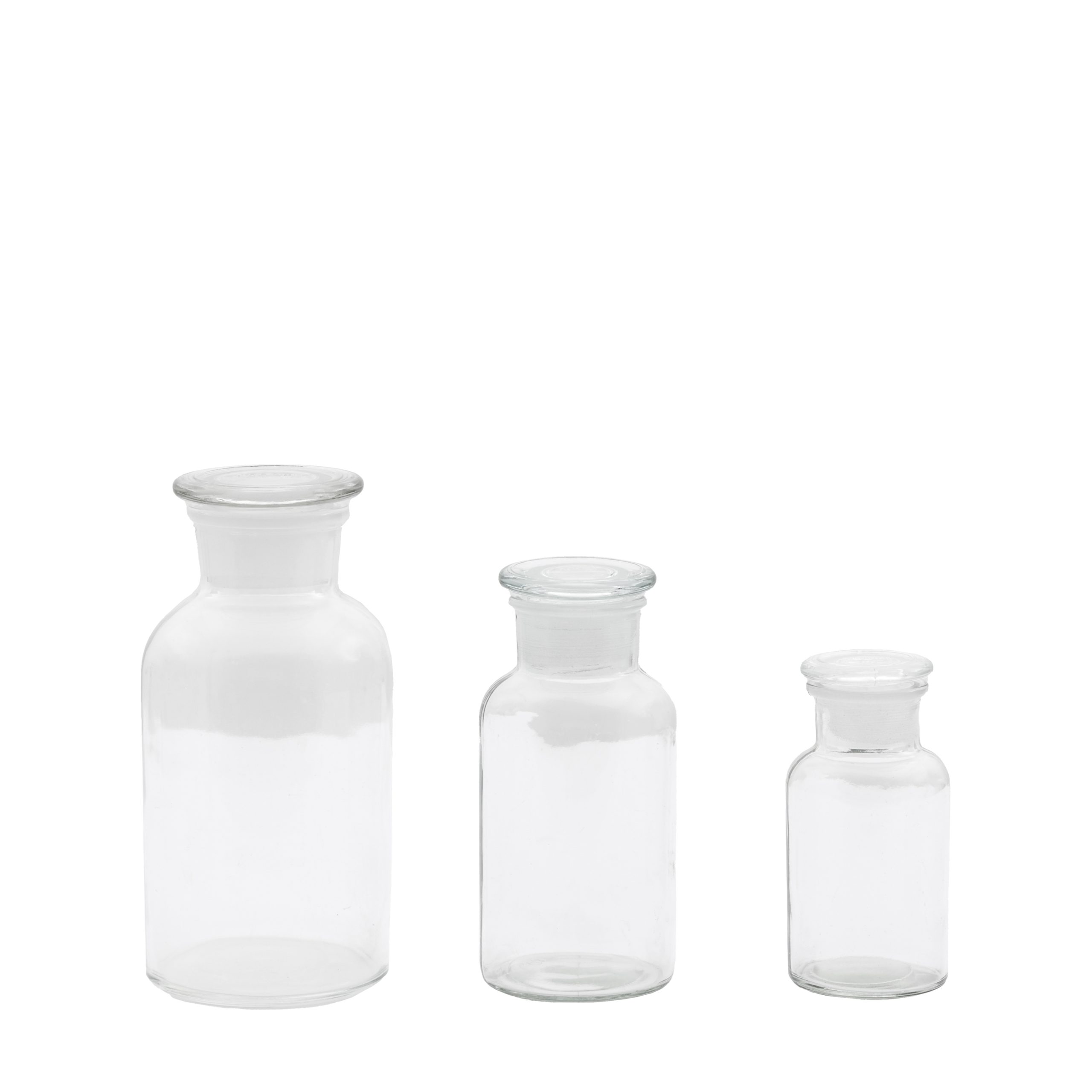 Gallery Direct Apotheca Jar Clear (Set of 3)