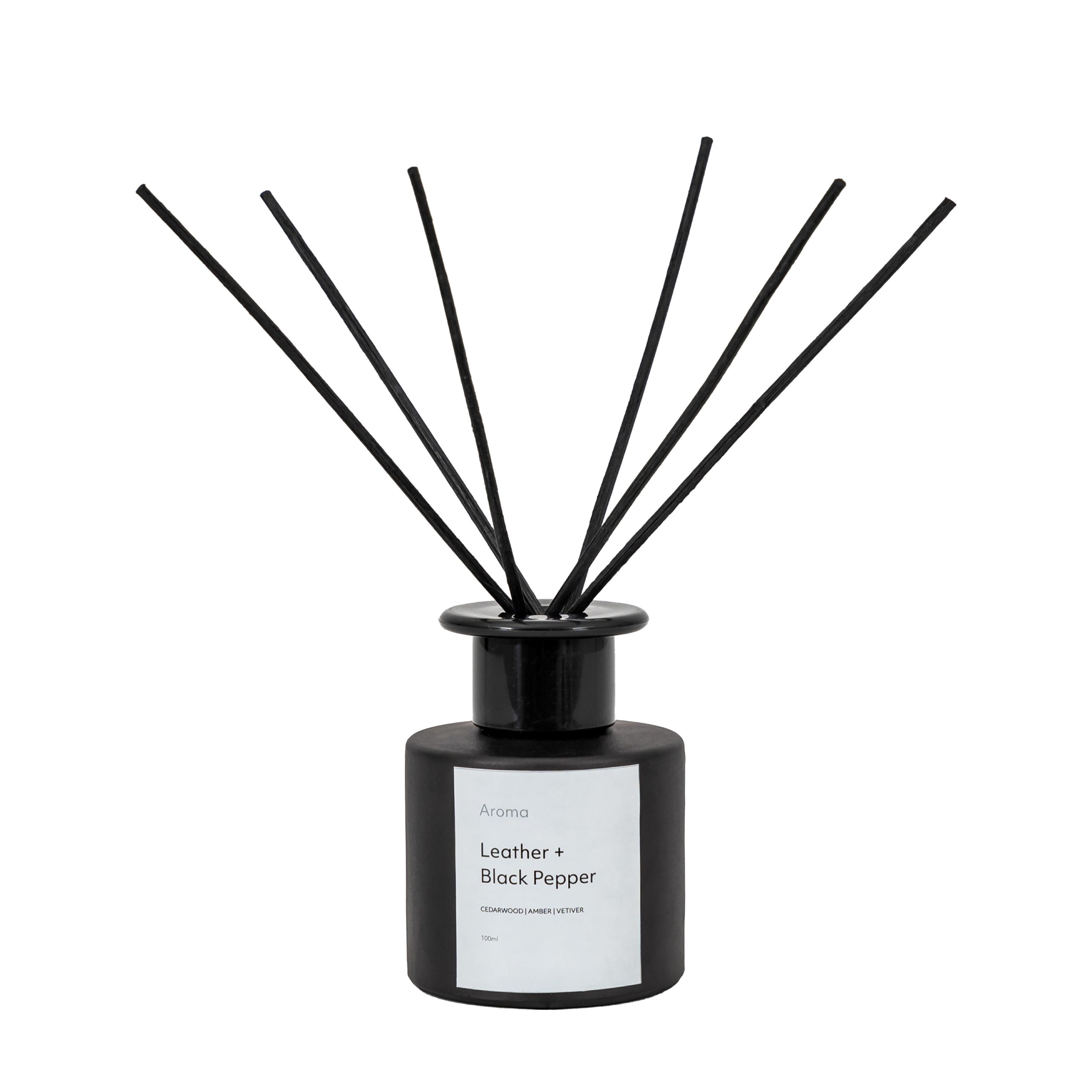 Gallery Direct Aroma ml Reed Diffuser Leather & Black Pepper