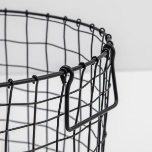 Gallery Direct Perry Wire Baskets Set of 2 Black | Shackletons