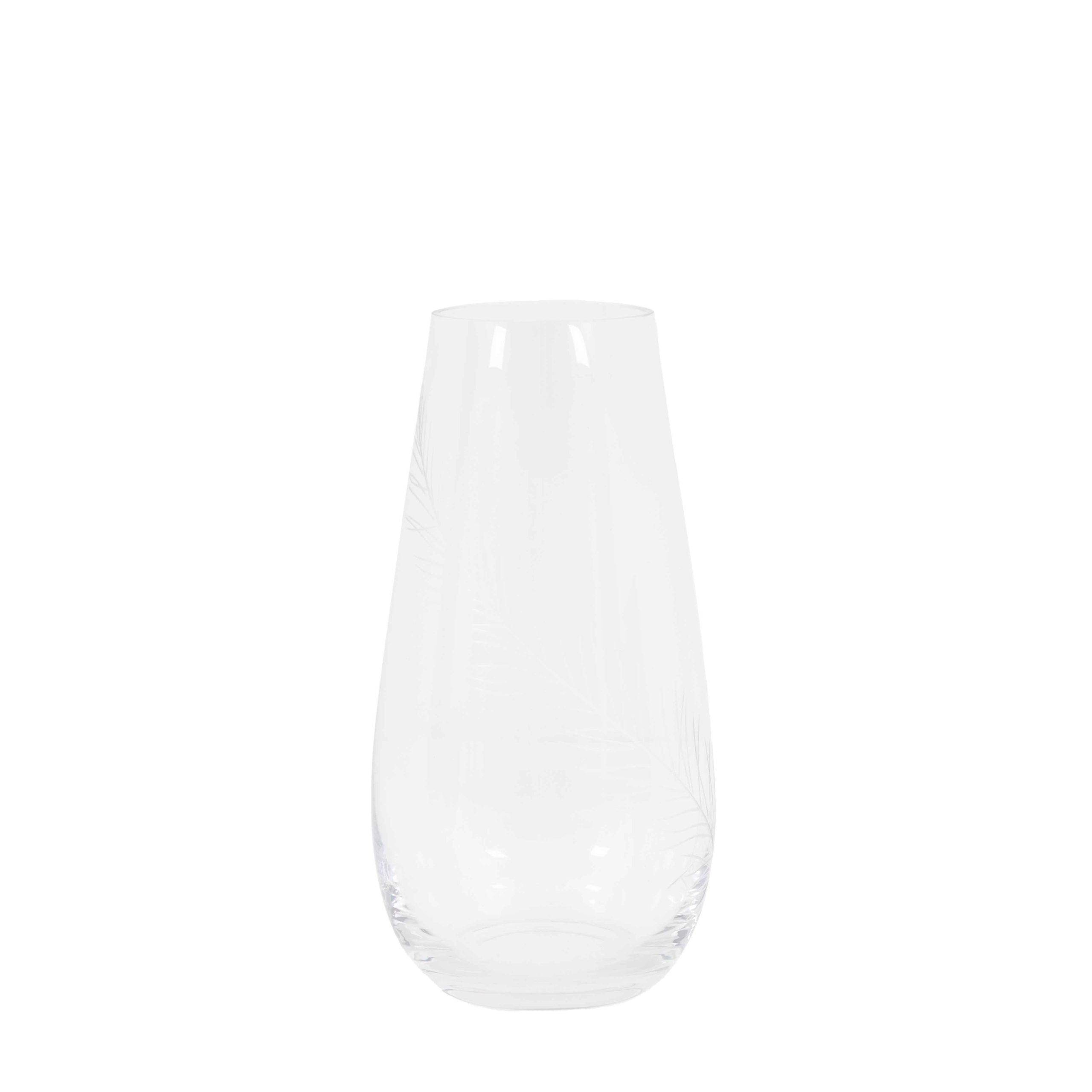 Gallery Direct Feather Vase Medium Clear | Shackletons