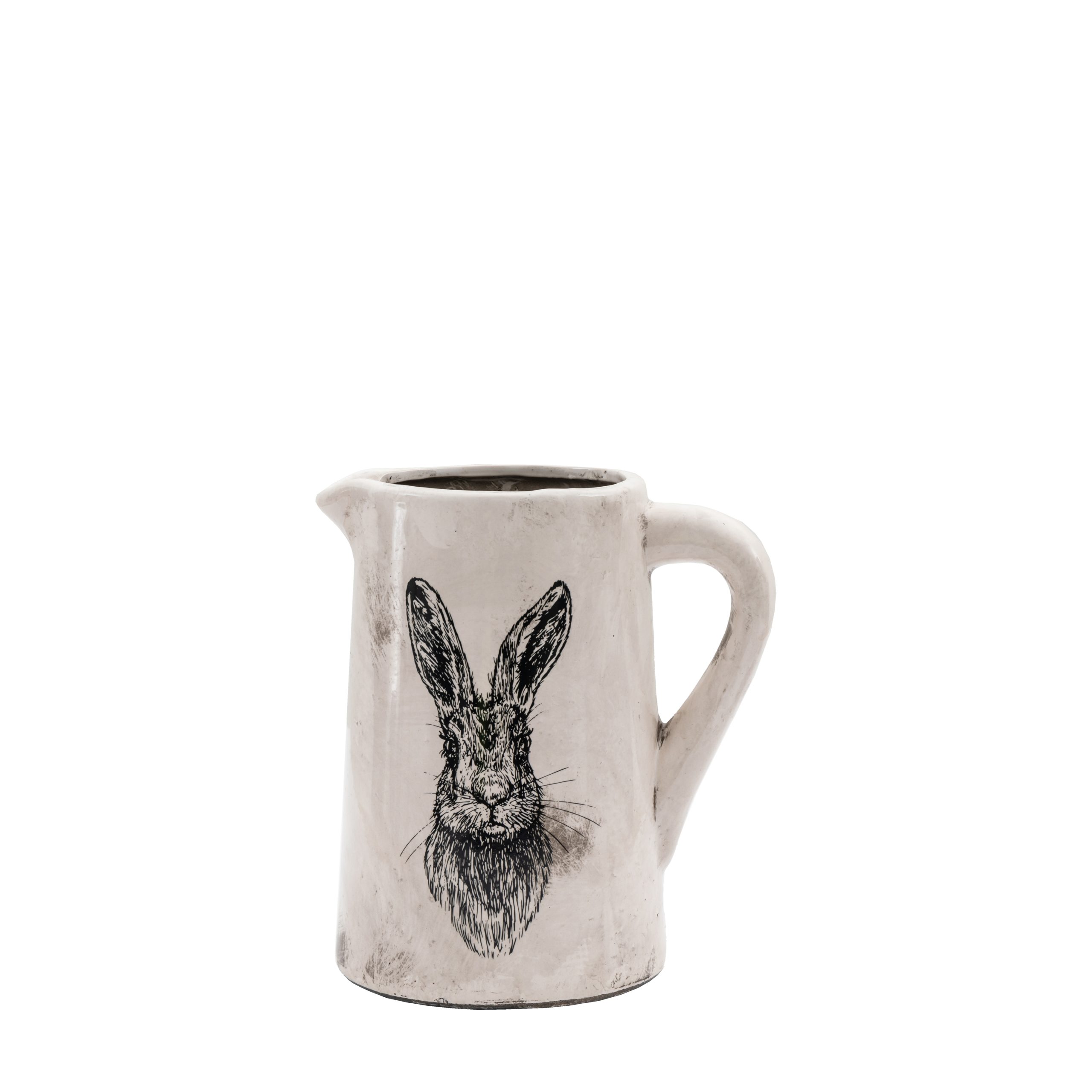 Gallery Direct Hare Pitcher Vase Medium Distressed