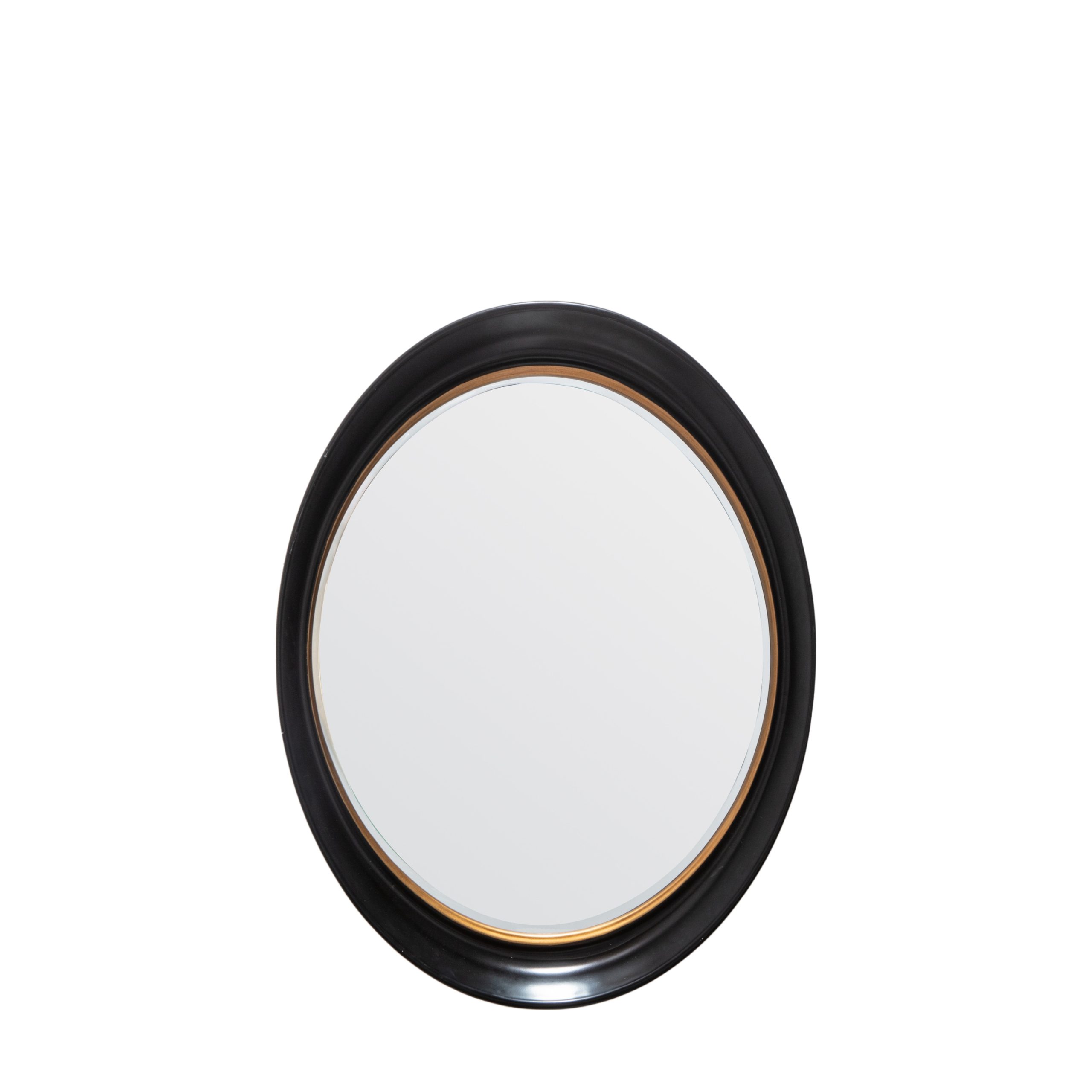 Gallery Direct Fiddock Mirror Black and Gold
