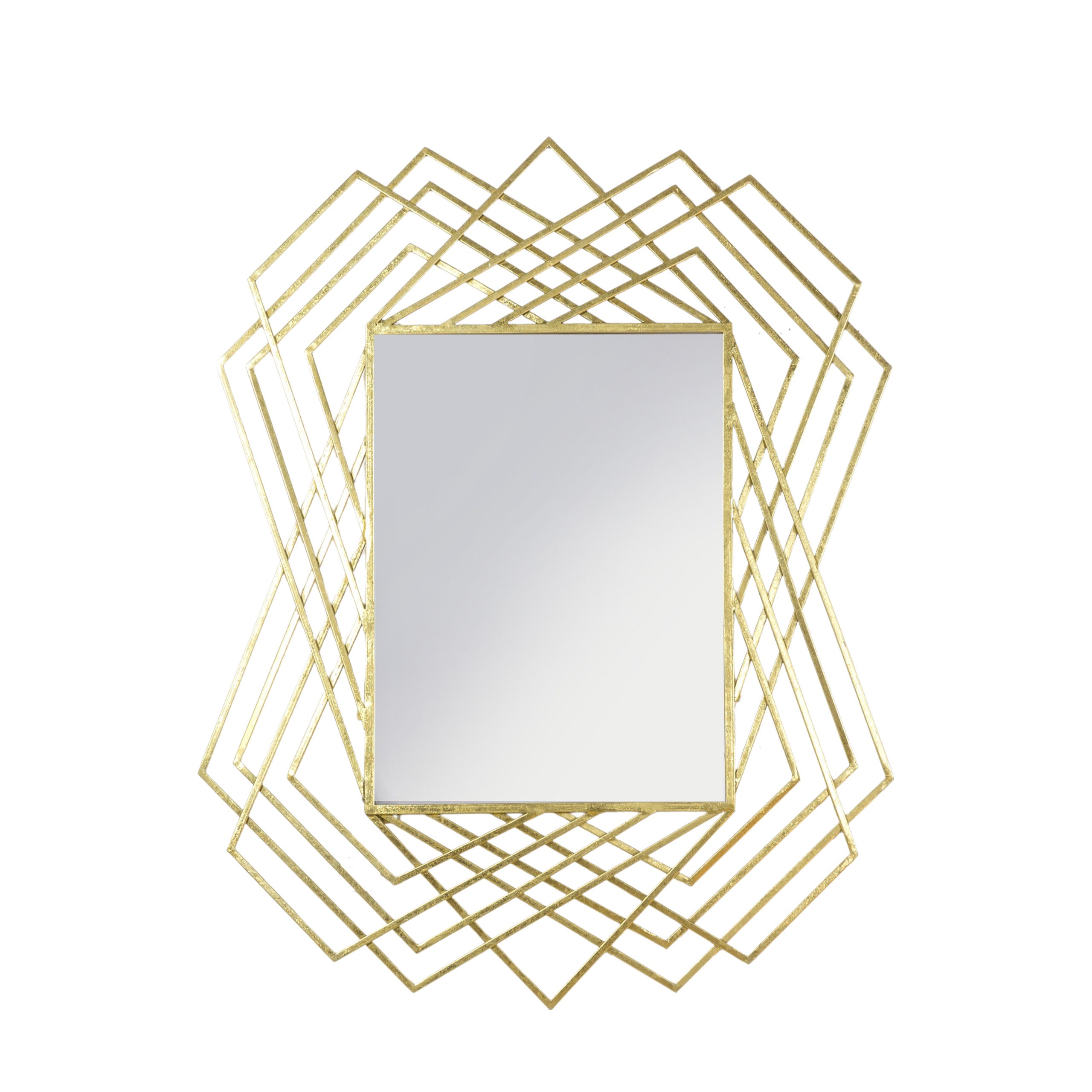 Gallery Direct Specter Rectangle Mirror Gold