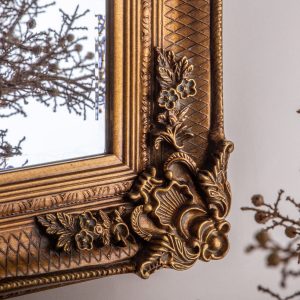 Gallery Direct Abbey Rectangle Mirror Gold | Shackletons