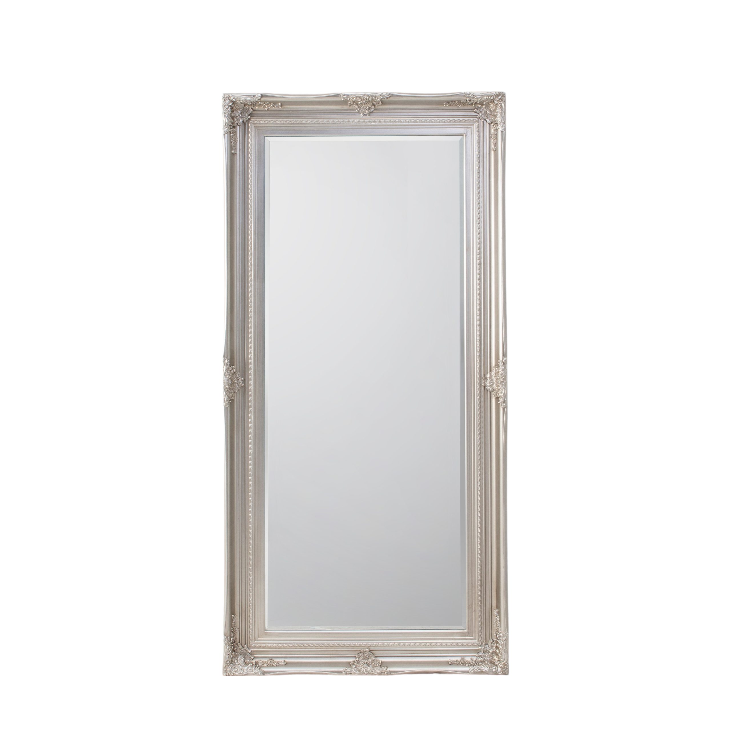 Gallery Direct Hampshire Leaner Mirror Antique Silver