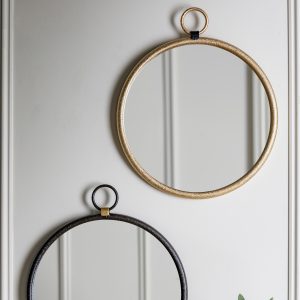 Gallery Direct Bayswater Gold Round Mirror | Shackletons