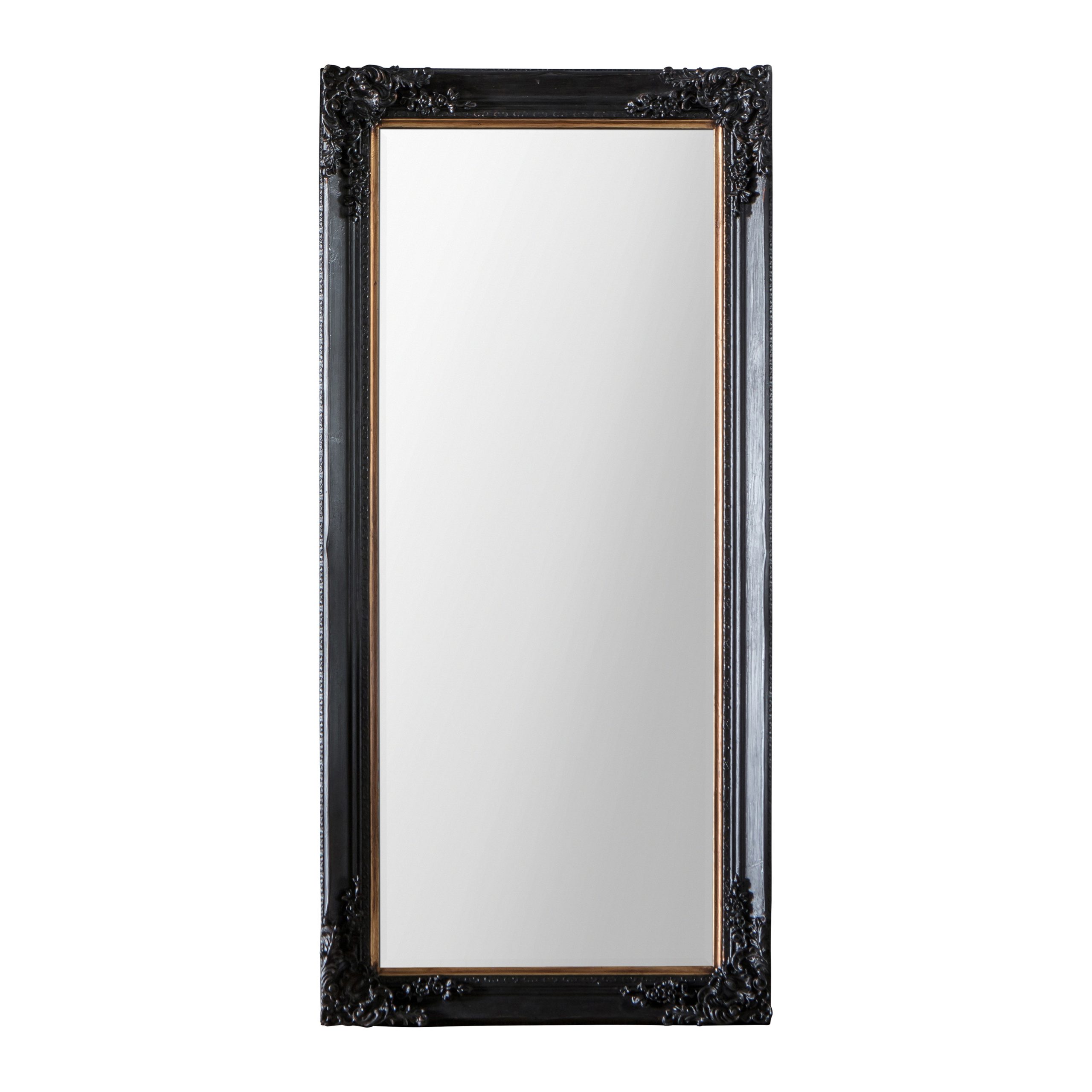 Gallery Direct Harrelson Leaner Mirror Antique Black
