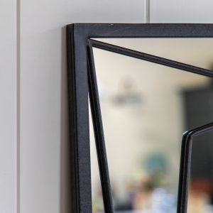 Gallery Direct Wainscott Leaner Mirror Black | Shackletons