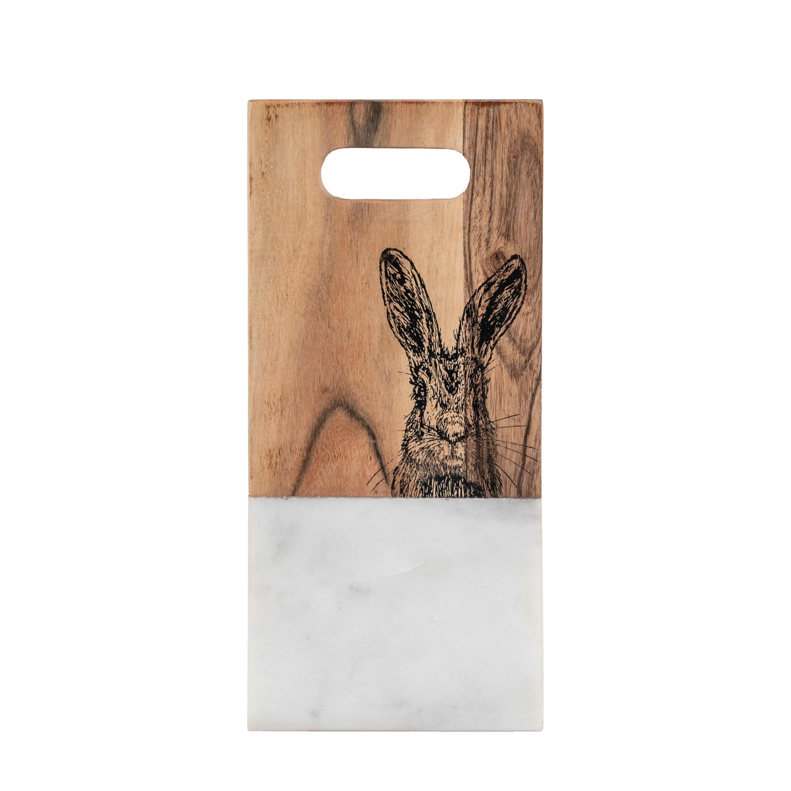 Gallery Direct Hare Board Small White Marble