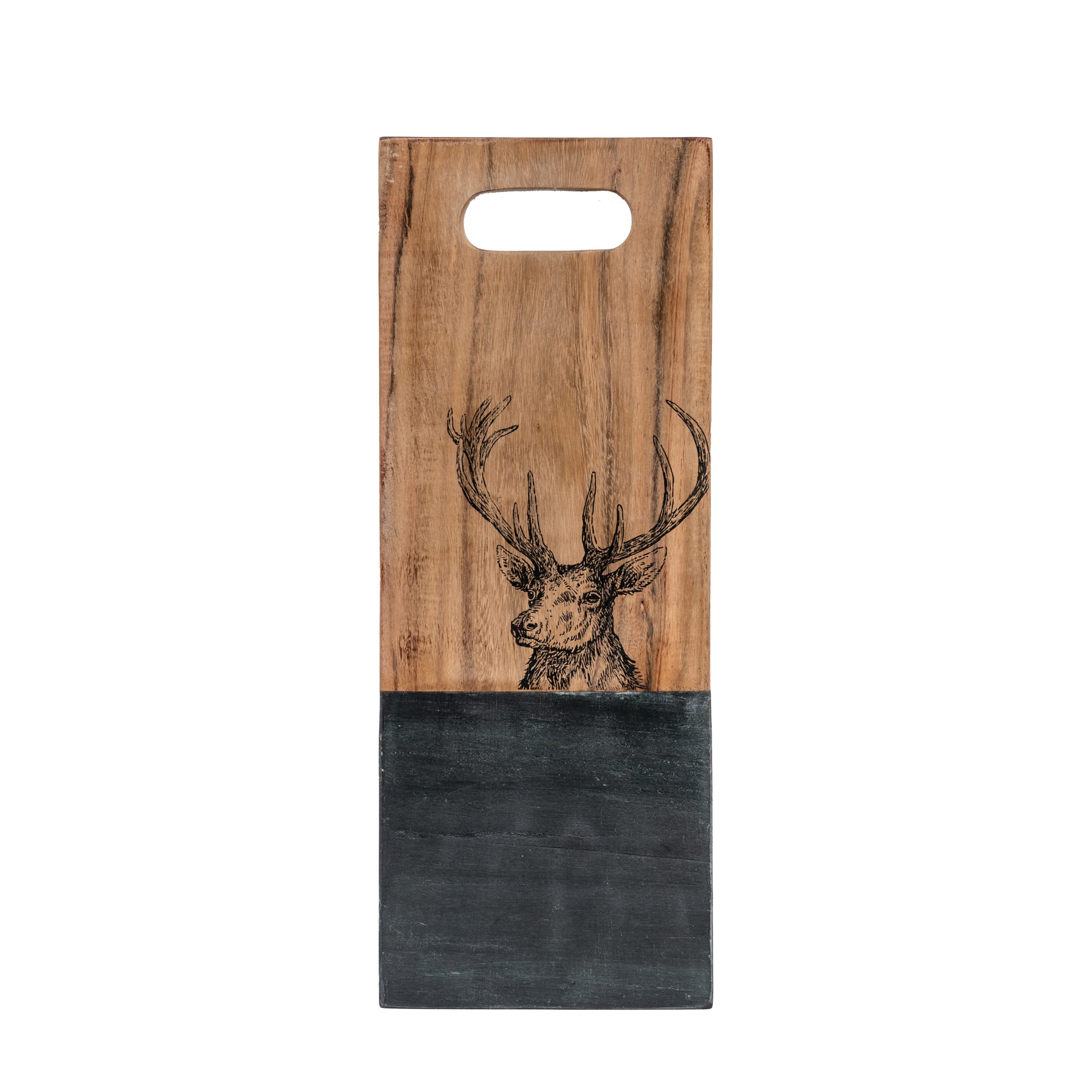 Gallery Direct Stag Board Large Black Marble