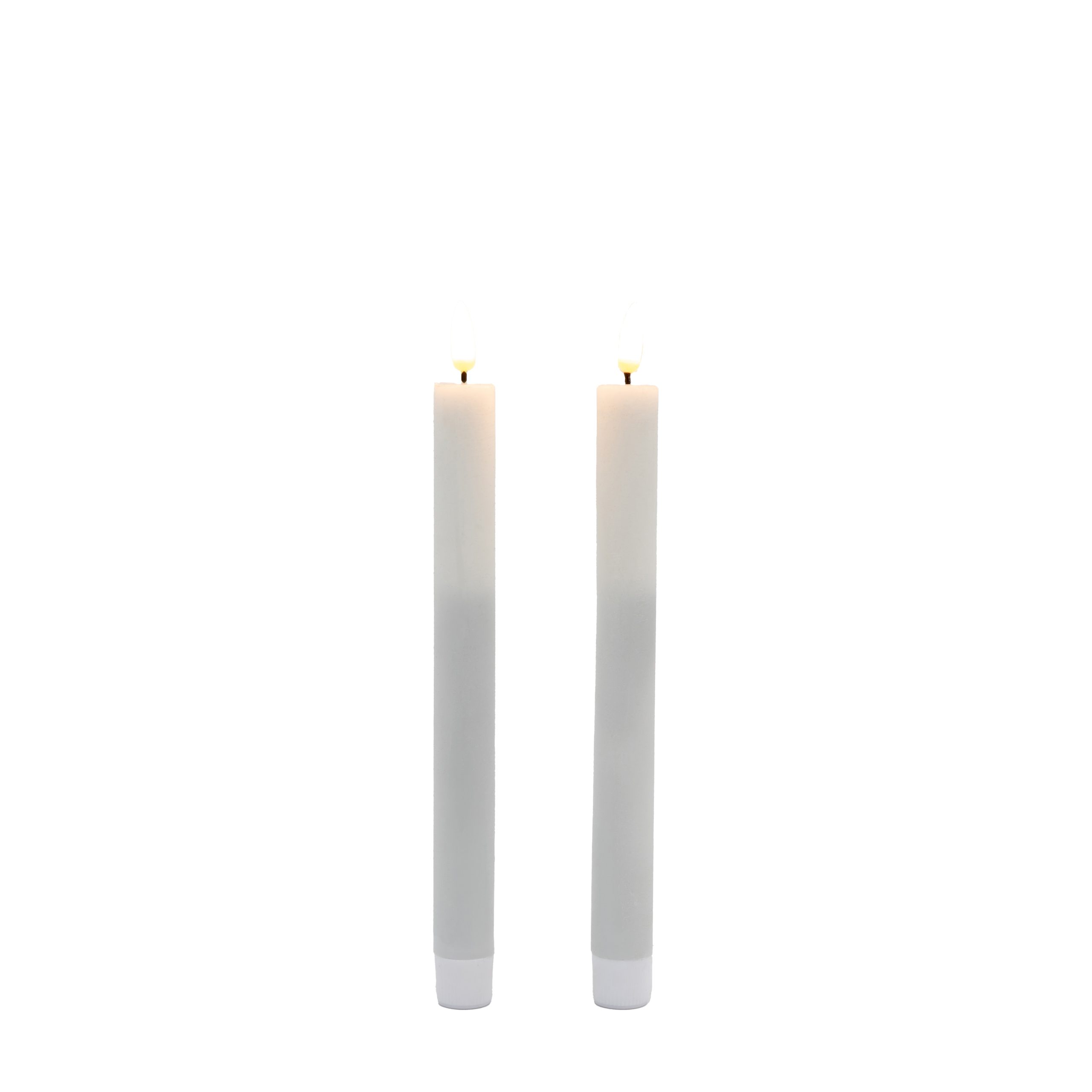 Gallery Direct LED Dinner Candle Set of 2 White | Shackletons