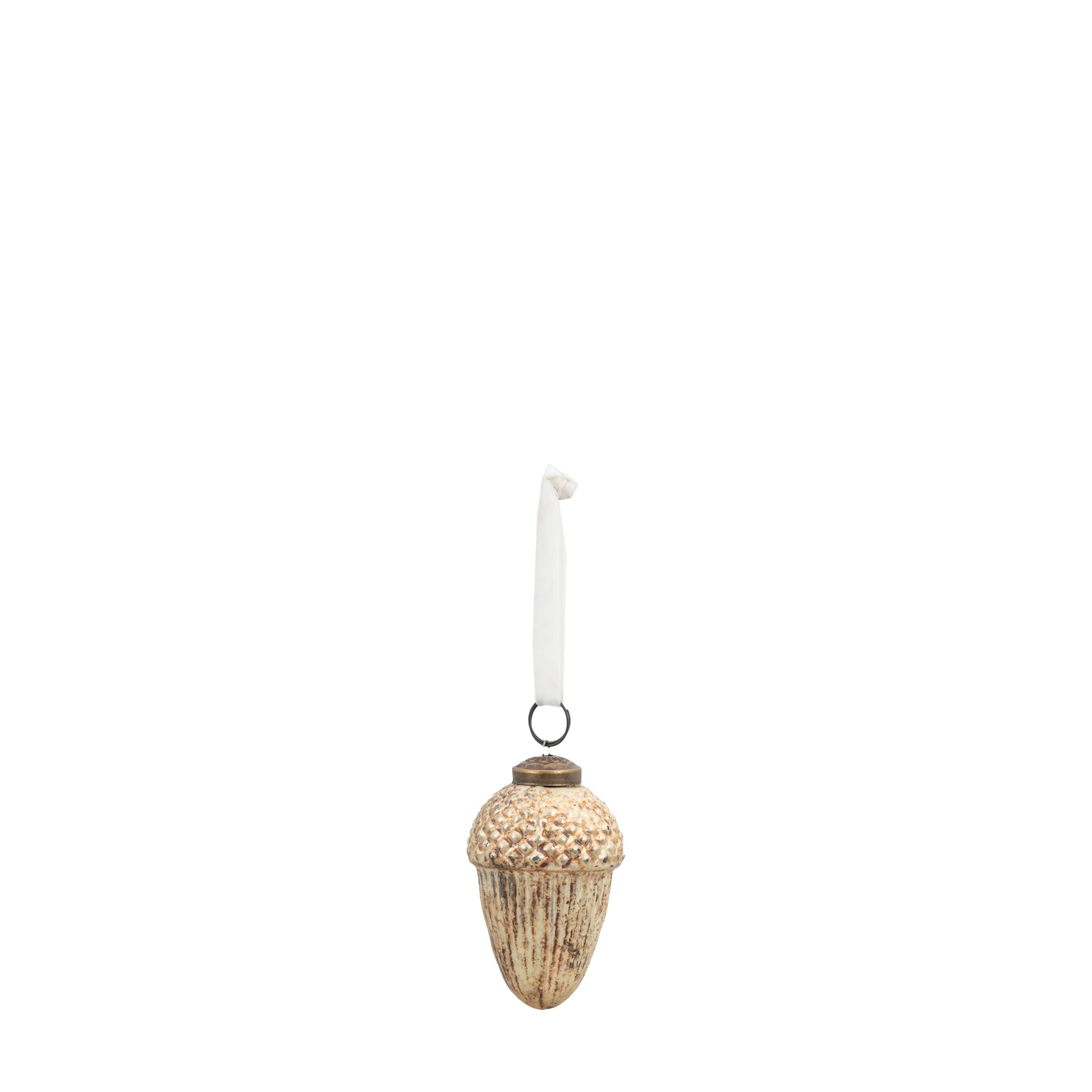 Gallery Direct Acorn Bauble Antique Gold (Set of 6)