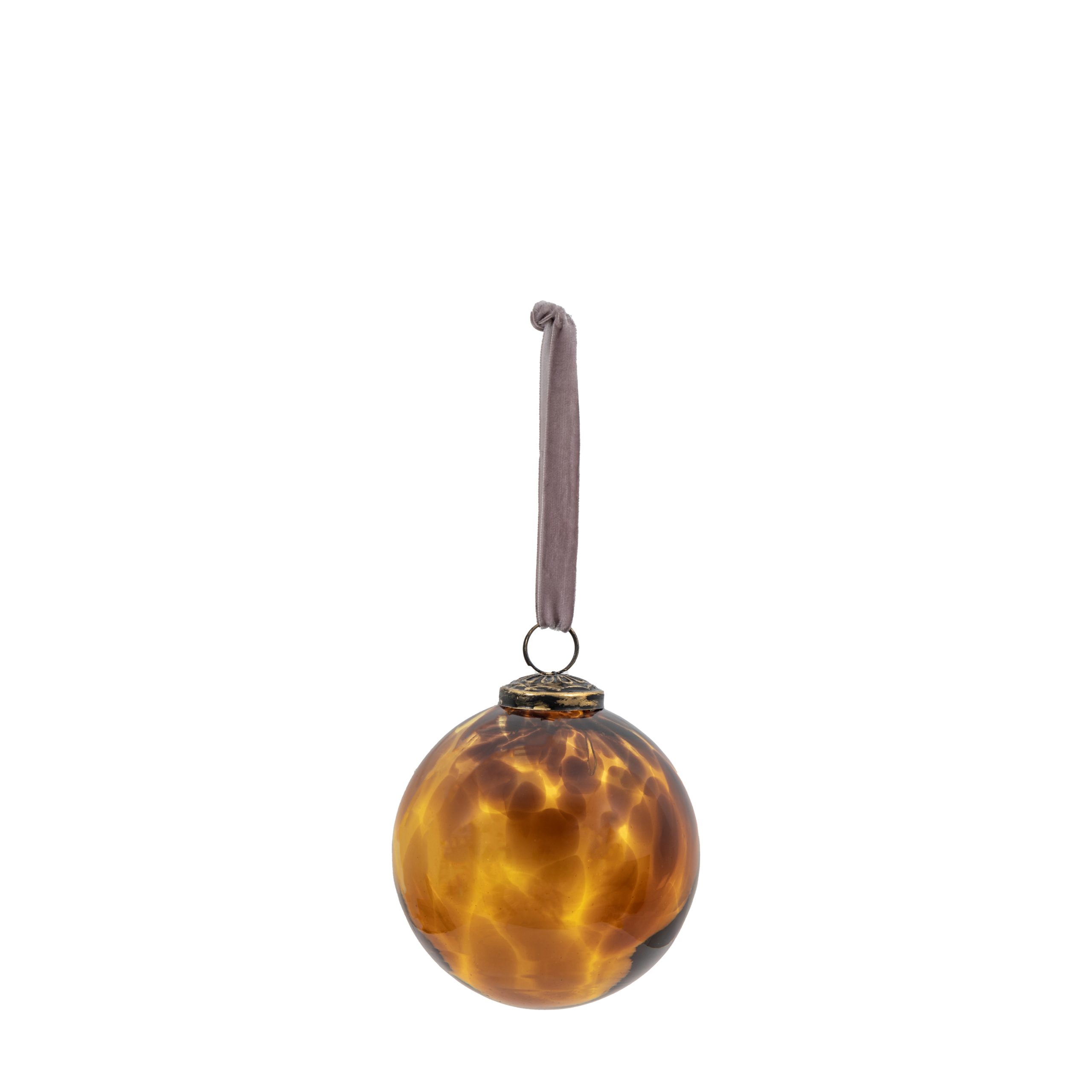 Gallery Direct Lola Bauble Amber (Set of 4