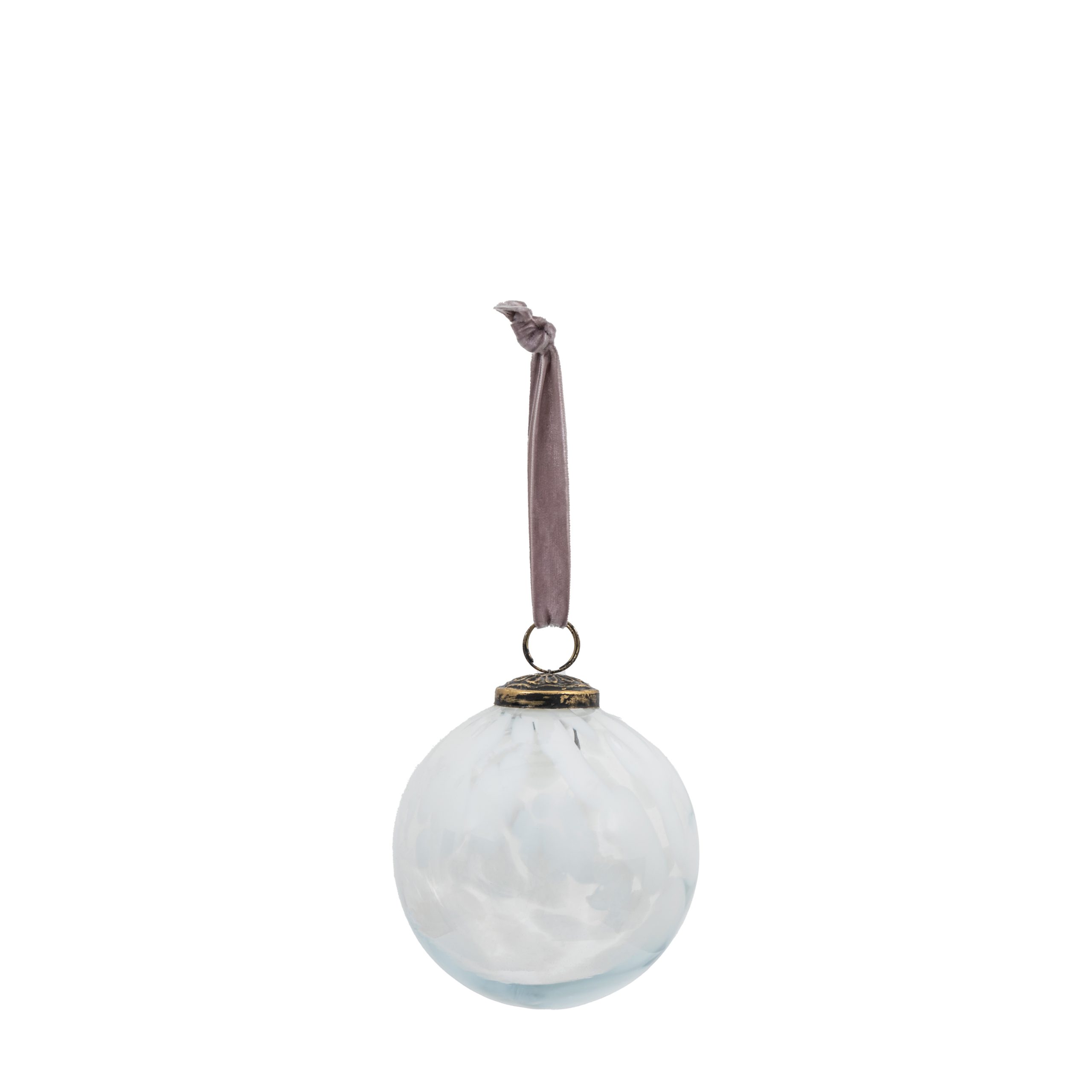 Gallery Direct Lola Bauble White (Set of 4