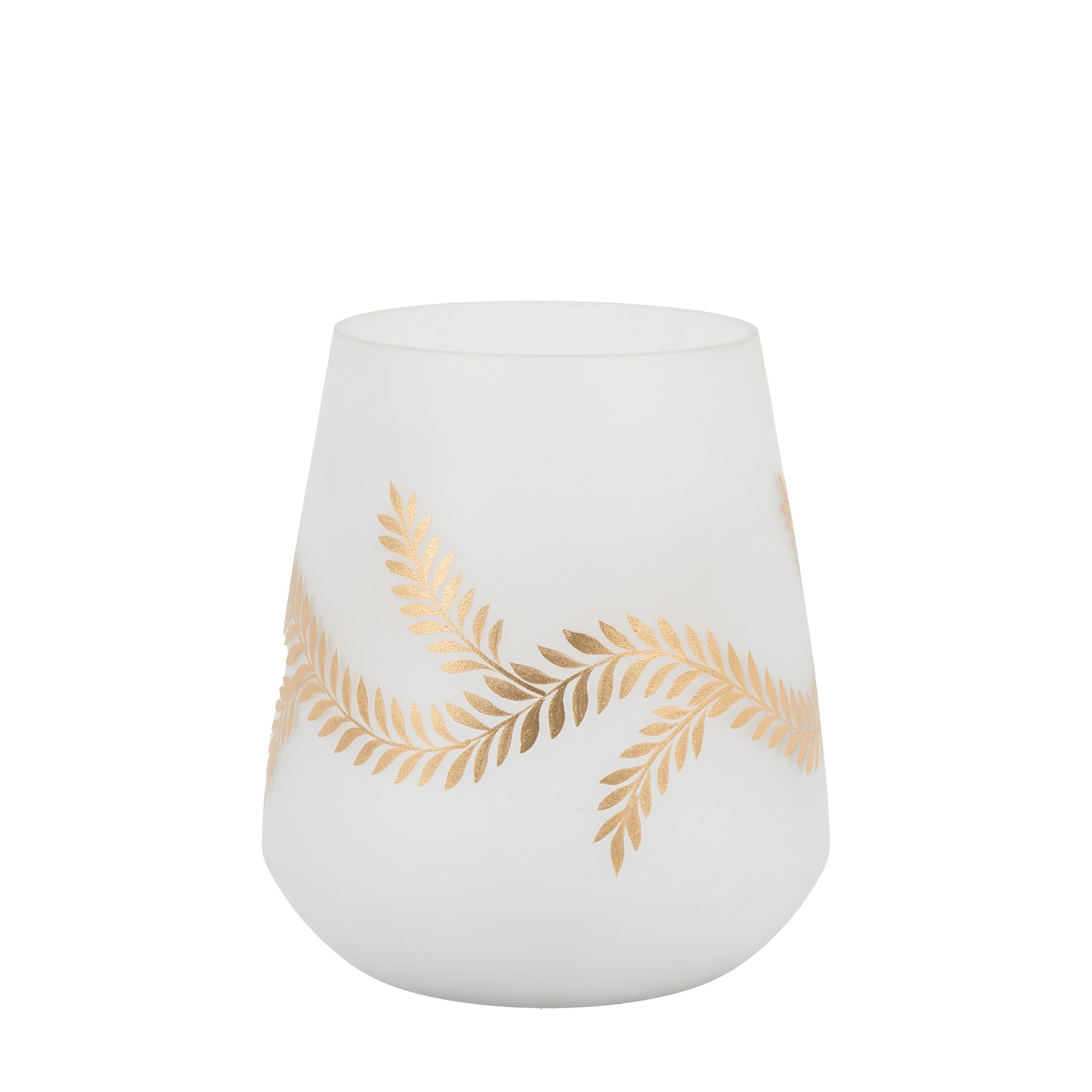 Gallery Direct Mistel Hurricane Med White Gold Vase
