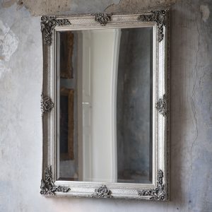 Gallery Direct Abbey Rectangle Mirror Silver | Shackletons