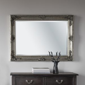 Gallery Direct Abbey Rectangle Mirror Silver | Shackletons