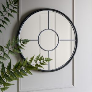 Gallery Direct Rocca Round Mirror Silver | Shackletons
