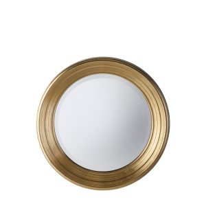 Gallery Direct Chaplin Round Mirror Gold | Shackletons