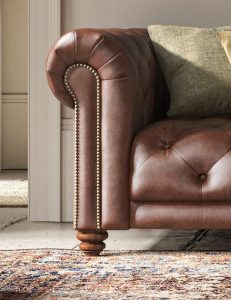 Alexander  James Stax Maxi Sofa in Kodak Clove Leather | Shackletons