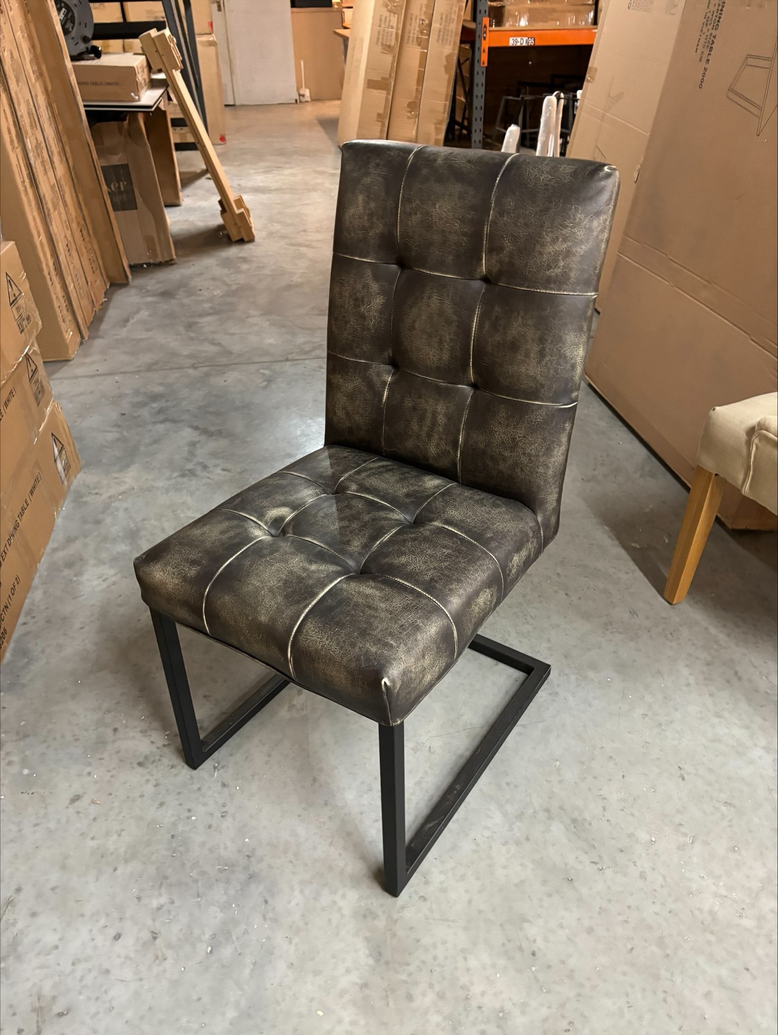 Rupert Dining Chair in Brown (WAREHOUSE CLEARANCE)