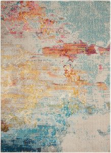 Nourison Rugs Celestial Rectangular Rug   114m x 066m in Sealife | Shackletons