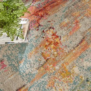 Nourison Rugs Celestial Round Rug   16m x 16m in Sealife | Shackletons