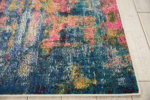 Nourison Rugs Celestial Runner Rug   183m x 061m in BlueYellow | Shackletons
